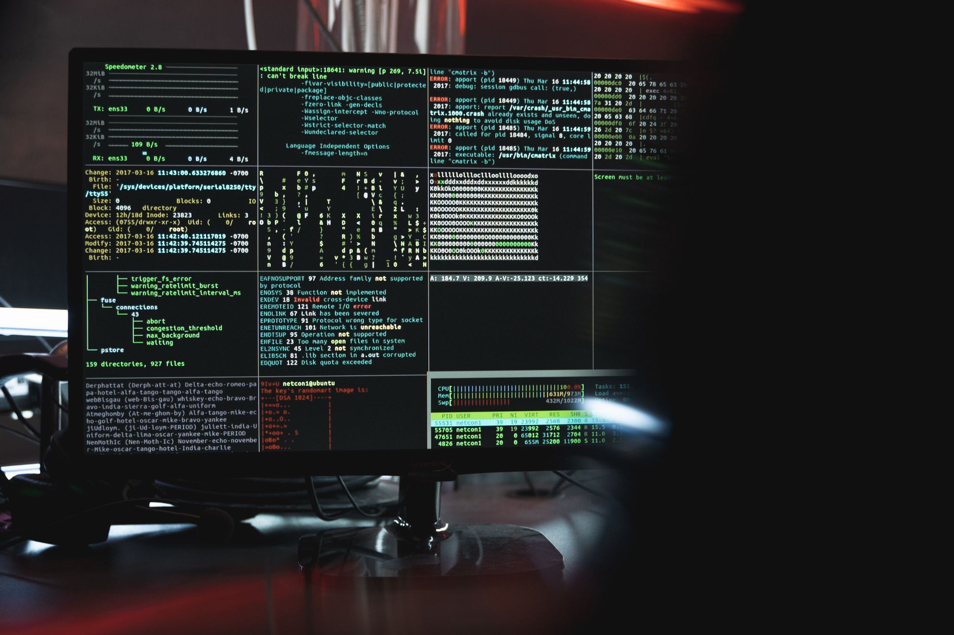 Complex secure server configurations in a clean datacenter facility